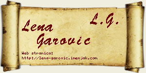 Lena Garović vizit kartica